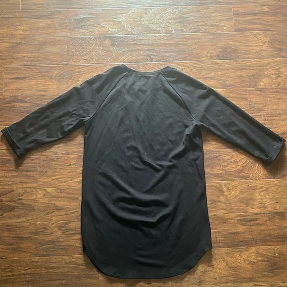 Forever 21 Women’s 3/4 Sleeved Sweatshirt Dress  - Medium - Black - Picture 3 of 9